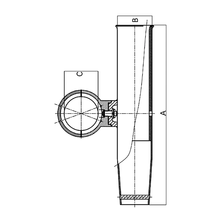 ABS Plastic Marine Thru Hull Fitting