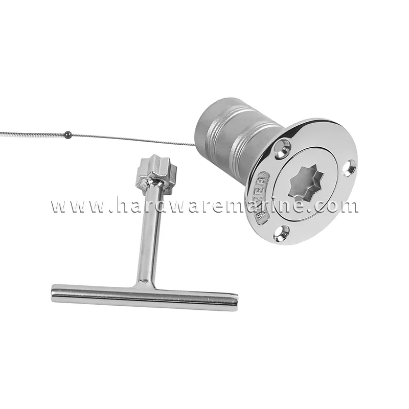 پرکننده عرشه فولادی ضد زنگ Marine 316 با کلید الگوی ستاره
